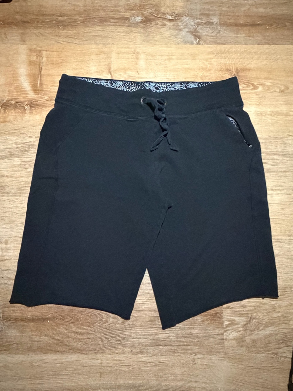 Vintage Cotton Stretch Drawstring Lounge Above Knee Athletic Workout Shorts